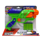 Pistola Lanza Dardos Blitzfire Quickshot Blaster Dart Zone