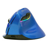 Mouse Vertical Recargable Delux  M618 Mini Pearl-like Blue