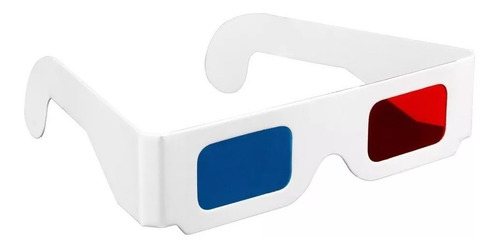 Pack 10 X Lentes 3d Rojo Azul Anaglifo Carton - Peliculas 3d