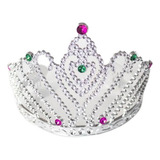 12pcs Corona De Princesa Chapada En Plástico Para Niñas