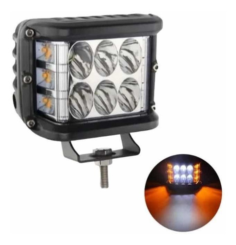 Foco Neblinero Led 36w Blanco Ambar Moto Autos 12v