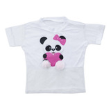 Blusa Infantil T-shirts Infantis Blogueirinha Urso P M G Gg