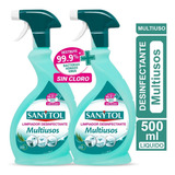 Sanytol Limpiador Desinfectante Multiusos 500ml Pack 2unidad