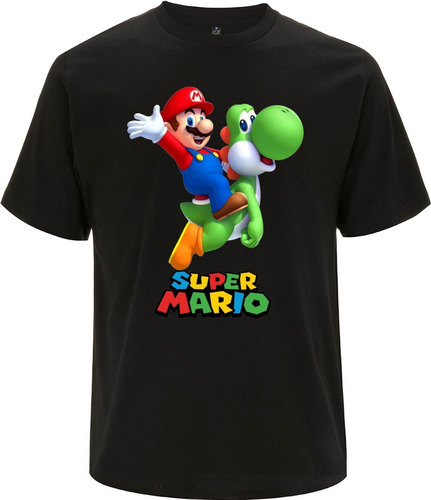 Remera Adulto Super Mario Bros 100% Algodón