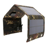 Cargador Solar Celulares Plegable 50w Camuflaje / Puerto Usb