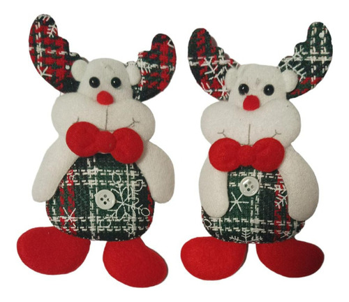 Adornos De Peluche Para Árbol De Navidad X2 Decoraciones