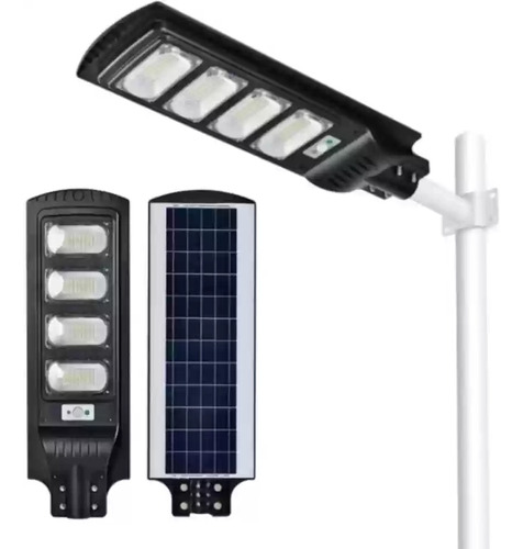 Luminaria 120w Solar Sensa Movim Luz Calida Ledimp C/soporte