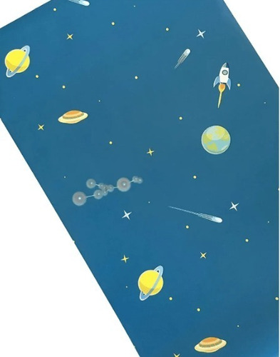 Papel Mural Pvc Adhesivo Planetas Pack 3 Rollos