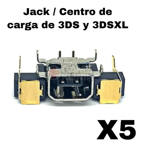 5 Pzas Jack, Centro De Carga 3ds 3dsxl New3dsxl Y 2ds