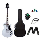 Kit Guitarra Strinberg Les Paul Lps230 Silver + Acessórios