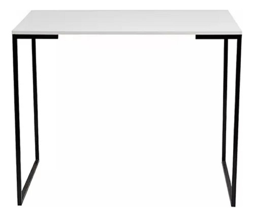 Mesa Industrial Sofisticada E Espaçosa Branco/preto 150x60