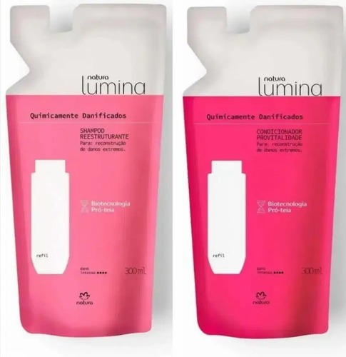 Repuesto Shampoo Y Acondicionador Lumina Químicamente Dañado