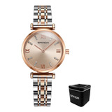 Reloj De Cuarzo Sanda 235 Impermeable Acero Inoxidable Mujer