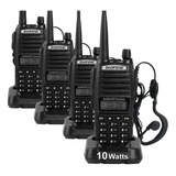 Kit X 4 Handy Baofeng Uv82 Walkie Talkie Vhf Uhf 10watts