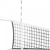 Red Voley Profesional Banda Superior Poliester Y Cable Acero