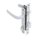 Fechadura Giro Papaiz Udinese 323  Branco P/ Porta Portão 