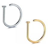 Piercing Argola Titânio D-ring Nariz 8 Mm