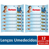 Caixa C/12 Lenços Umedecidos Huggies Tripla Proteção Atacado