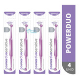 Kit 4 Escovas Powerduo (modelo Unitufo) Powerdent