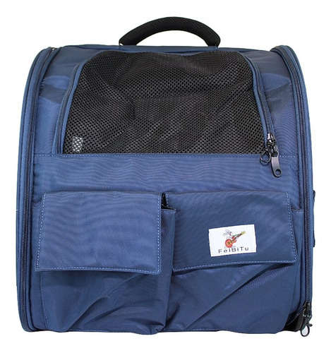 Mochila Skv B21101 Para Mascota Azul Color Azul Marino