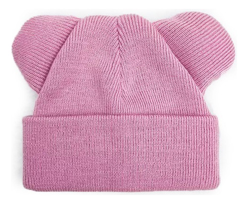 Beanie Gorro Para Bebé Con Orejas Tejido En Hilo 0 A24 Meses