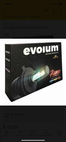 Focos Led Tricolor O Flame Evolum H11 / H7/ H4/ 9007