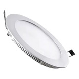 Foco Panel Plafón Led 18w Embutido Redondo Luz Frío 