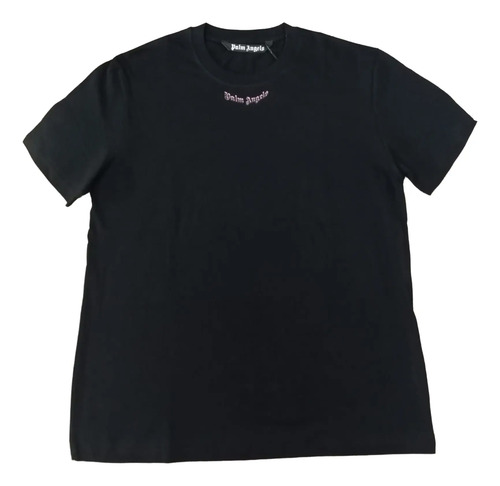 Playera Palm Angels De Hombre Letras Rosas