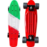 Skate Mini Cruiser Owl Sports 22 Pol. Lines Red