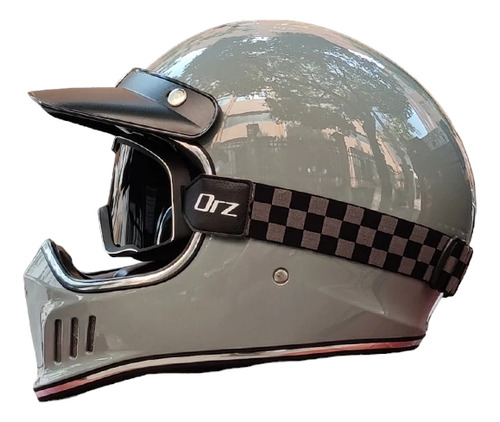 Casco Retro Orz Scrambler Vintage Dot Tipo Torc T3 