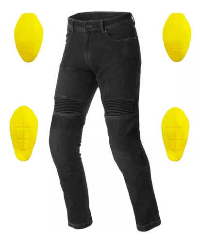 Pantalón Jean Moto Slim Seventy Degrees Sd-pj6 Kevlar 270g 