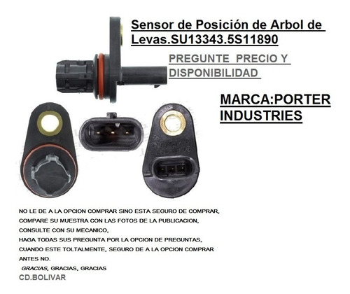 Sensor Arbol Leva Chevrolet Orlando Astra (admision) S13343 Foto 6
