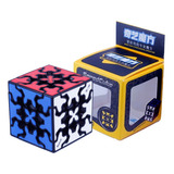 Gear 3x3 Cubo Rubik Qiyi Engranajes Original Negro Tiled