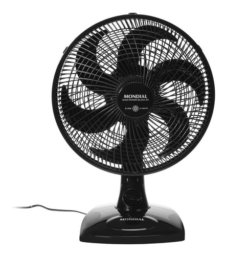 Ventilador Mondial 30cm Nv15  Preto - 7090-06 110v