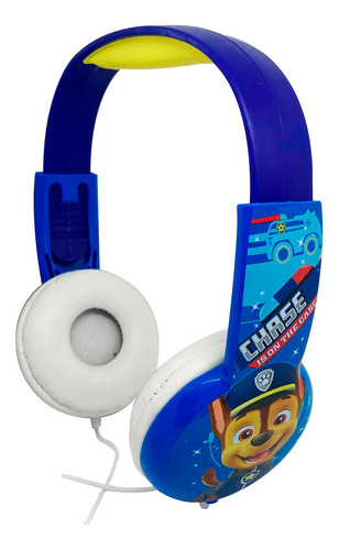 Audífonos Infantiles Disney Paw Patrol Chase, Over-ear Color Azul