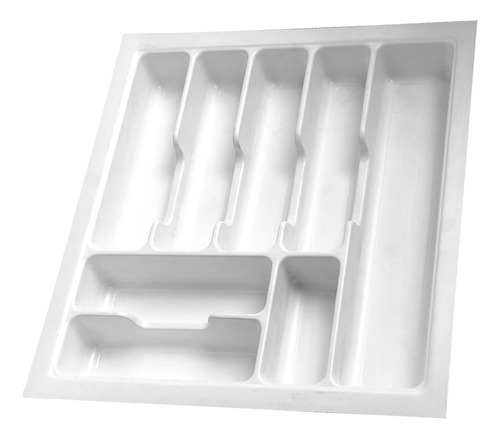 Cubiertero Plástico Blanco Para Cajón 44x48 Cm
