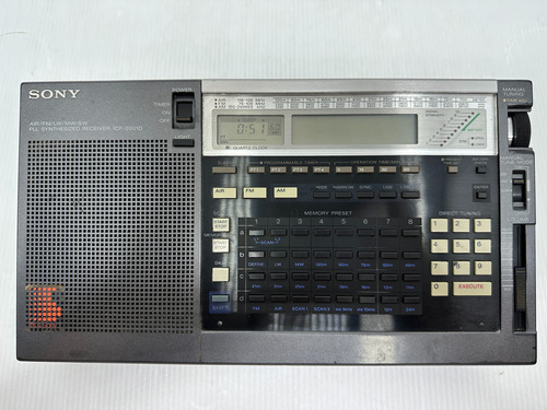Rádio Receptor Sony Icf 2001d Am Fm Banda Aérea Oc Icf 2010