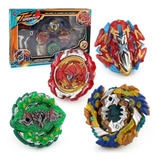 Set  Beyblade Burst 4 Piezas+ Bey Estadio