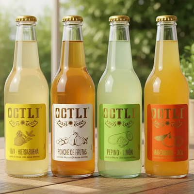 Gaseosa Refresco Natural Octli 12 Pack 400ml
