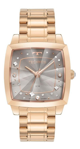 Relógio Feminino Technos Crystal 2036mnf/1c Aço Rose