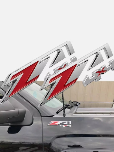 2 Emblemas Z71 4x4 Chevrolet Cheyenne Silverado 2014 2018