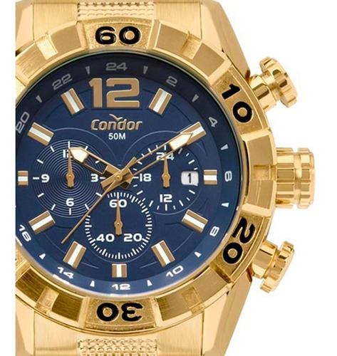 Relógio Condor Masculino Covd33aa/4a Dourado - Original