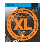 Juego De Cuerdas D Addario Bajo Eléctrico 5 Cuerdas Exl