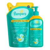 Kit Sabonete Líquido De Glicerina 400ml + Refil - Pampers