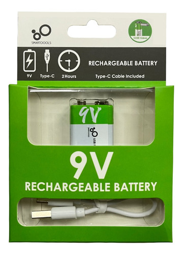 Batería - Pila Recargable Usb 9v