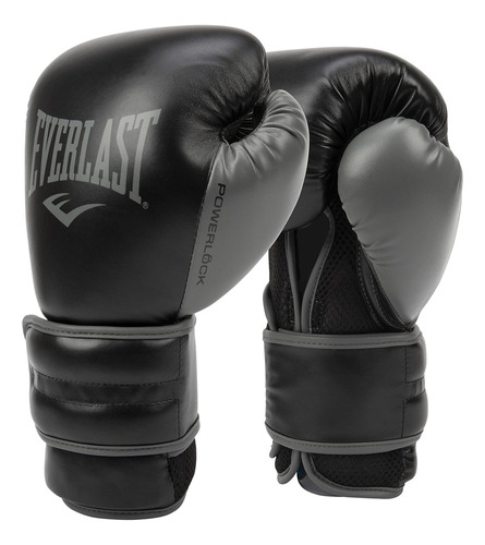 Guantes De Boxeo Everlast 16 Oz Gris Oscuro