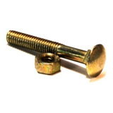 Bulon Tornillo  Cabeza Redonda Dorado  Fixo 12x110 X 50 U