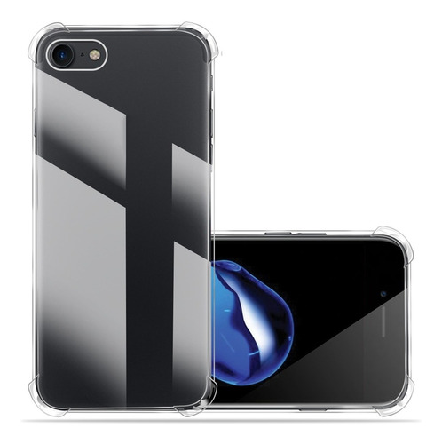 Capa Anti Impacto Transparente Compatível iPhone 7 8 Se 4.7