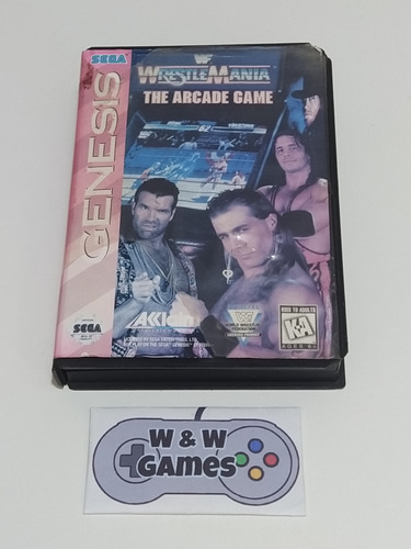 Wf Wrestlemania - Apenas Caixa Original Sega Mega Drive