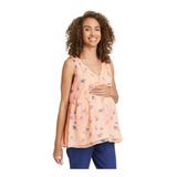 Blusa Floral Sin Mangas Para Maternidad The Nines By Hatch 